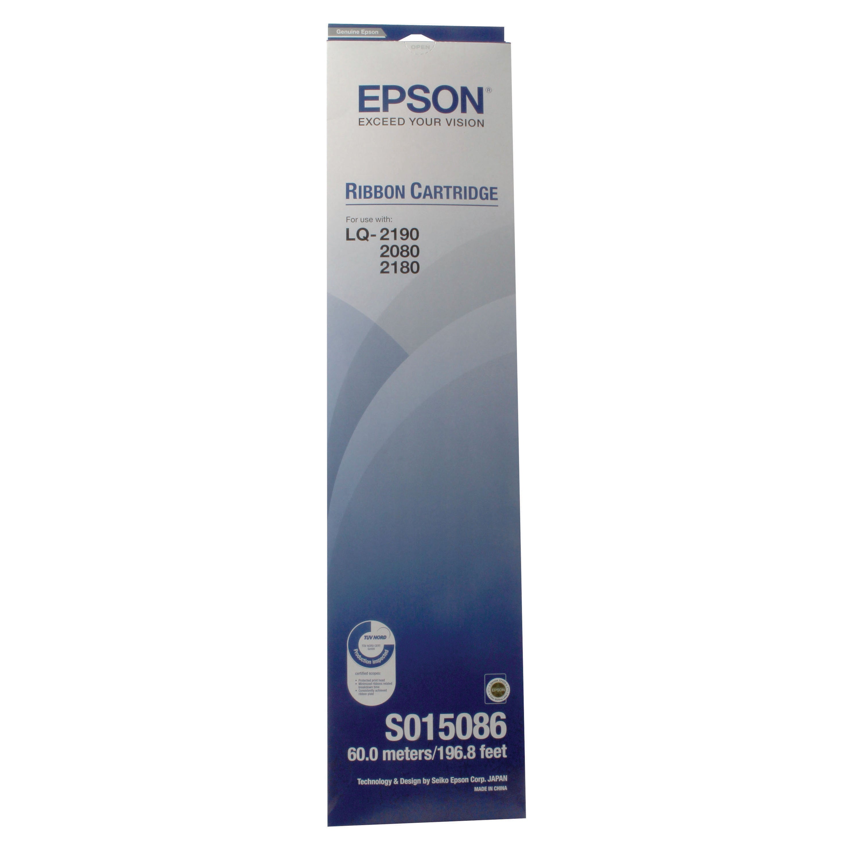 Epson SIDM Ribbon Cart For LQ2170/2070/2080/2190 FX-2170/2180 Black C13S015086