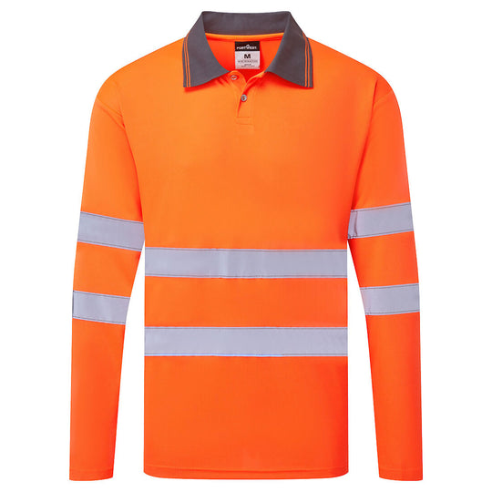 Portwest ES1 Essential Hi-Vis Polo Shirt L/S