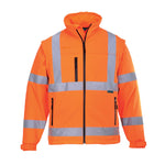 Portwest ES1 Essential Hi-Vis Softshell Jacket (2L) - thumbnail 1