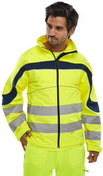 B-Seen Eton Hi-Vis Soft Shell Jacket - thumbnail 3
