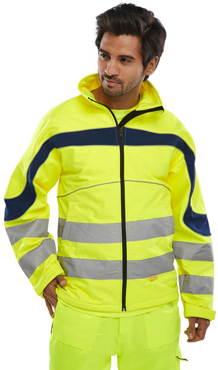 B-Seen Eton Hi-Vis Soft Shell Jacket