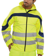 B-Seen Eton Hi-Vis Soft Shell Jacket - thumbnail 1