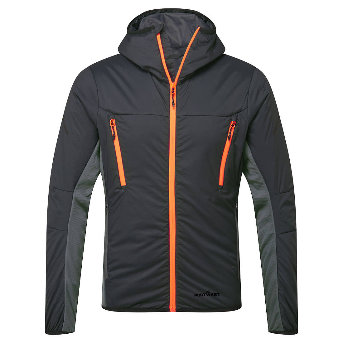 Portwest Insulated Hybrid Jacket  in metal grey.