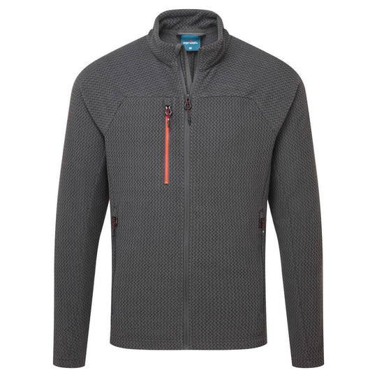 Portwest Textured Fleece in modern metal grey.