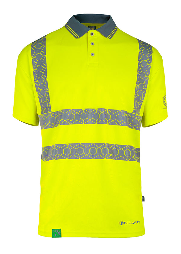 Envirowear Beeswift Hi-Vis Short Sleeve Recyclable Polo Shirt