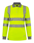 Envirowear Recyclable Womens Hi-Vis Long Sleeve Polo Shirt