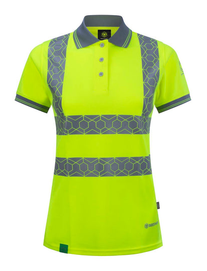 Envirowear Ewear Recyclable Womens Hi Vis S/S Polo Shirt