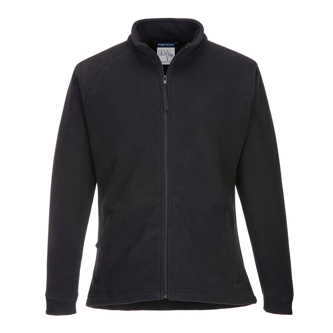 Portwest Women's Aran Fleece in classic black.