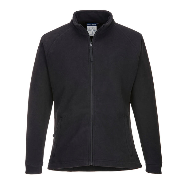 Portwest Women's Aran Fleece in classic black.