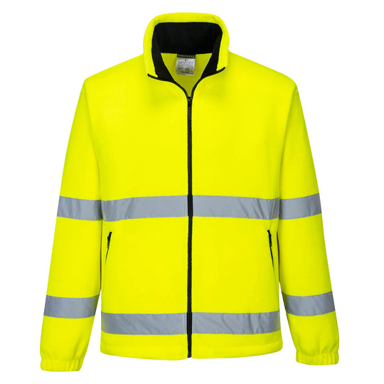 Portwest Hi-Vis Windbreaker Fleece in vibrant yellow.
