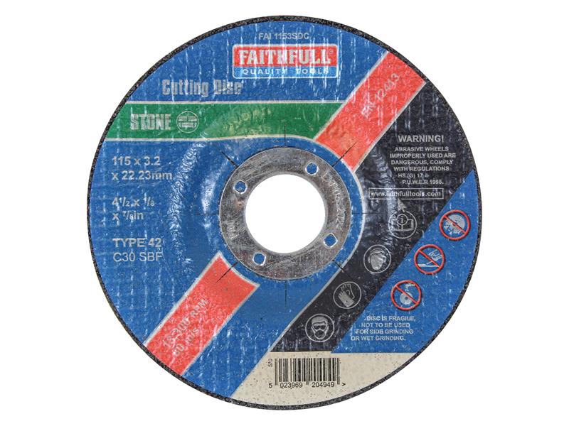 Depressed Centre Stone Cutting Disc