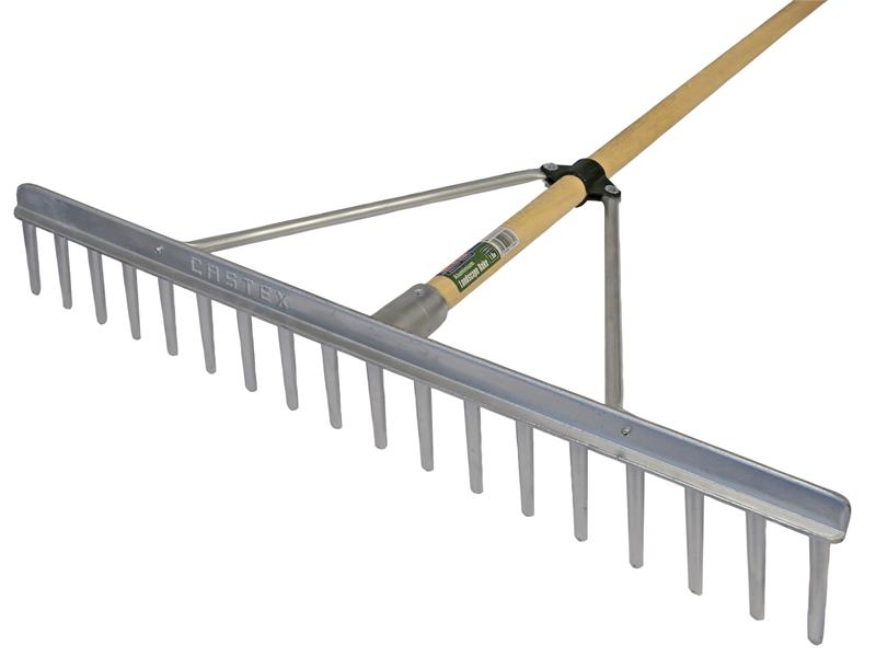 Faithfull Aluminium Landscape Rake Wooden Handle FSC 100%