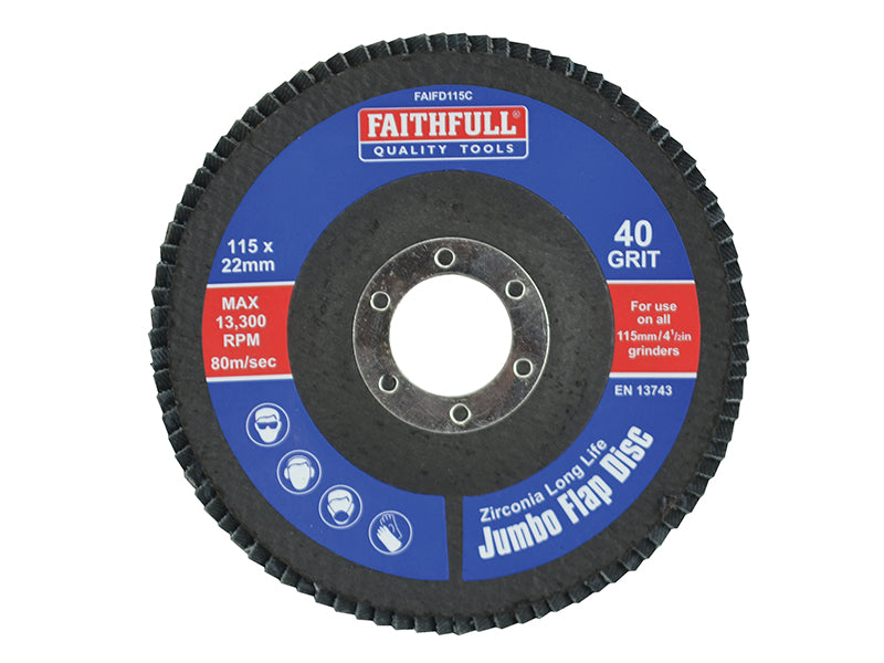 Faithfull Abrasive Jumbo Flap Disc