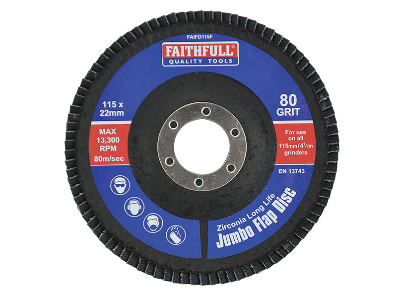 Faithfull Abrasive Jumbo Flap Disc