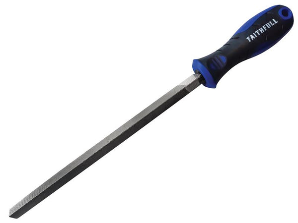 Three-Square Second Cut File, Handled