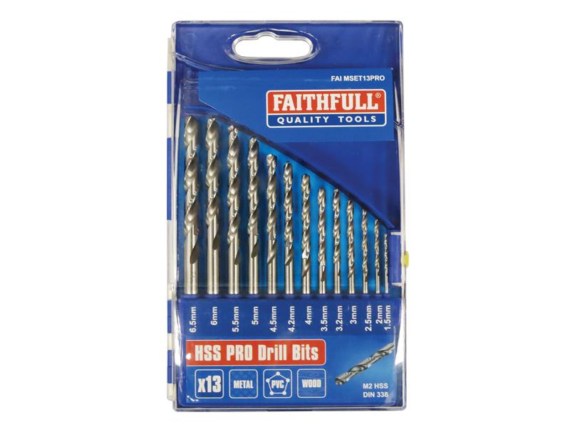 Professional HSS Drill Set in Plastic Case