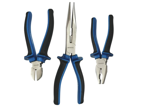 Faithfull Handyman Pliers Set, 3 Piece - [CLEARANCE]