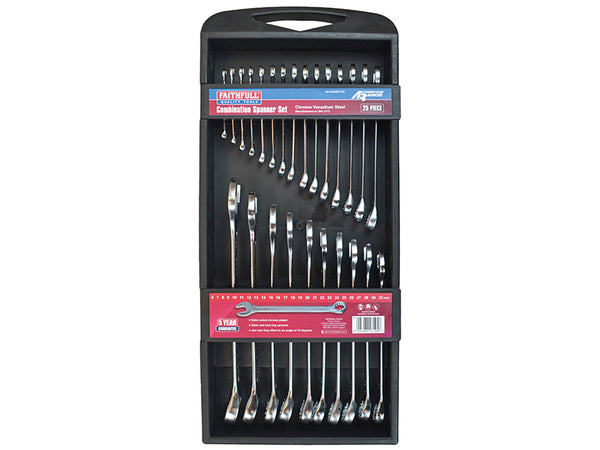 Combination Spanner Set, Chrome Vanadium