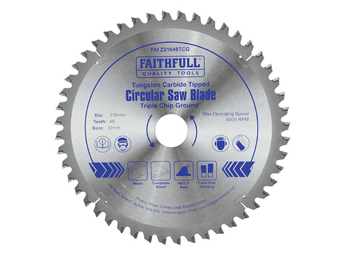 TCT Circular Saw Blade, Negative Rake