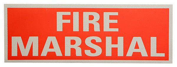 Click Fire Marshal Reflective Back [250X90Mm]