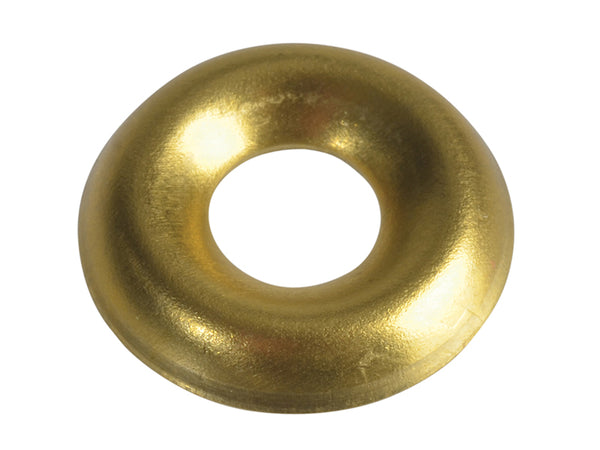 ForgeFix Screw Cup Washers, Polished Brass