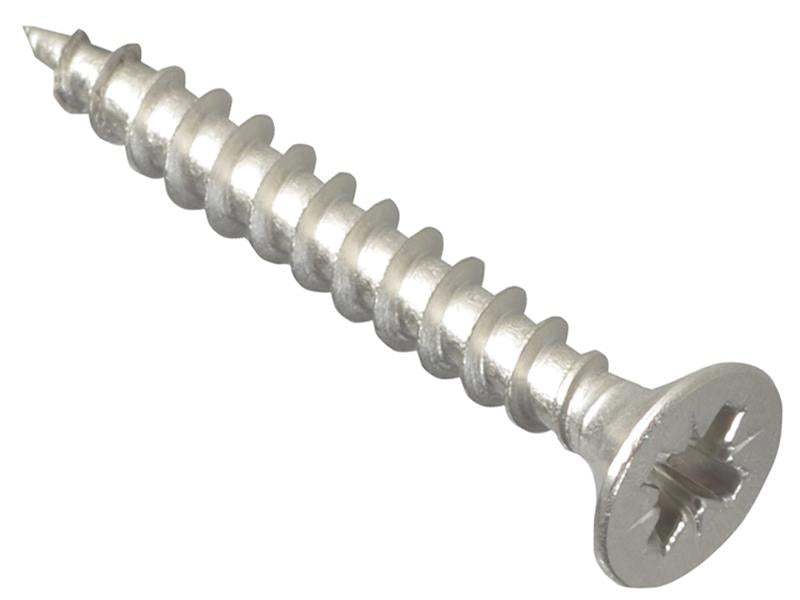 ForgeFix Multi-Purpose Screws, Pozi, CSK, Stainless Steel