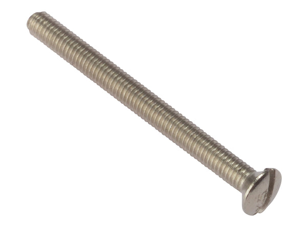 ForgeFix Socket Screw Slotted Raised Head Nickel Plated