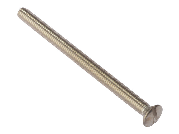 ForgeFix Socket Screw Slotted Raised Head Nickel Plated