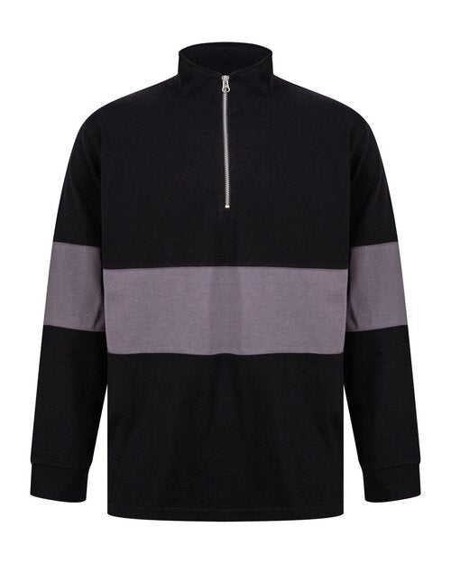 Front Row Panelled 1/4 Zip - FR06M
