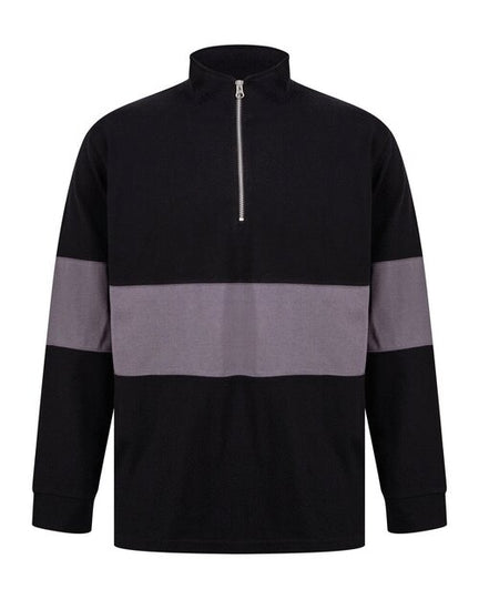 Front Row Panelled 1/4 Zip - FR06M