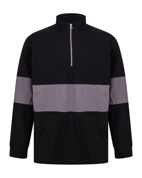 Front Row Panelled 1/4 Zip - FR06M
