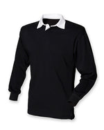 Front Row Long Sleeve Plain Rugby Shirt - FR100M - thumbnail 1