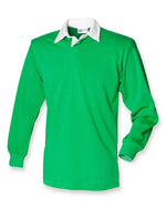 Front Row Long Sleeve Plain Rugby Shirt - FR100M - thumbnail 4