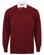 Front Row Long Sleeve Plain Rugby Shirt - FR100M - thumbnail 6