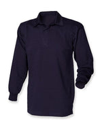 Front Row Long Sleeve Plain Rugby Shirt - FR100M