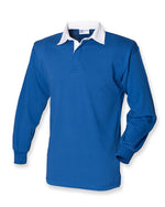 Front Row Long Sleeve Plain Rugby Shirt - FR100M - thumbnail 5