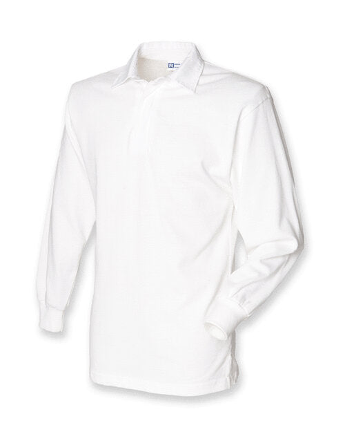 Front Row Long Sleeve Plain Rugby Shirt - FR100M