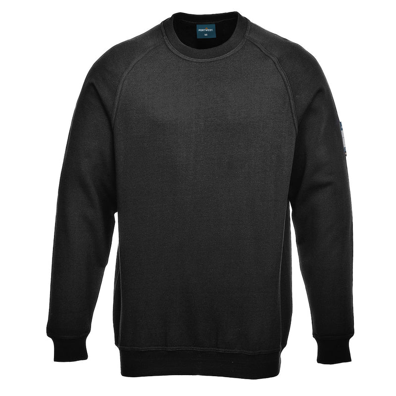 Portwest Flame Resistant Anti-Static Long Sleeve Sweatshirt