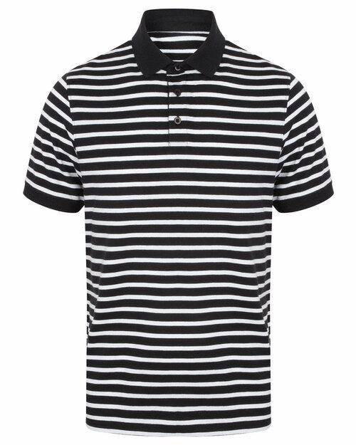 Front Row Striped Jersey Polo Shirt - FR230M