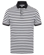 Front Row Striped Jersey Polo Shirt - FR230M - thumbnail 2