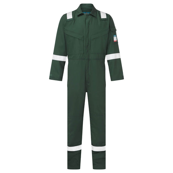 Portwest green flame-resistant hoodie
