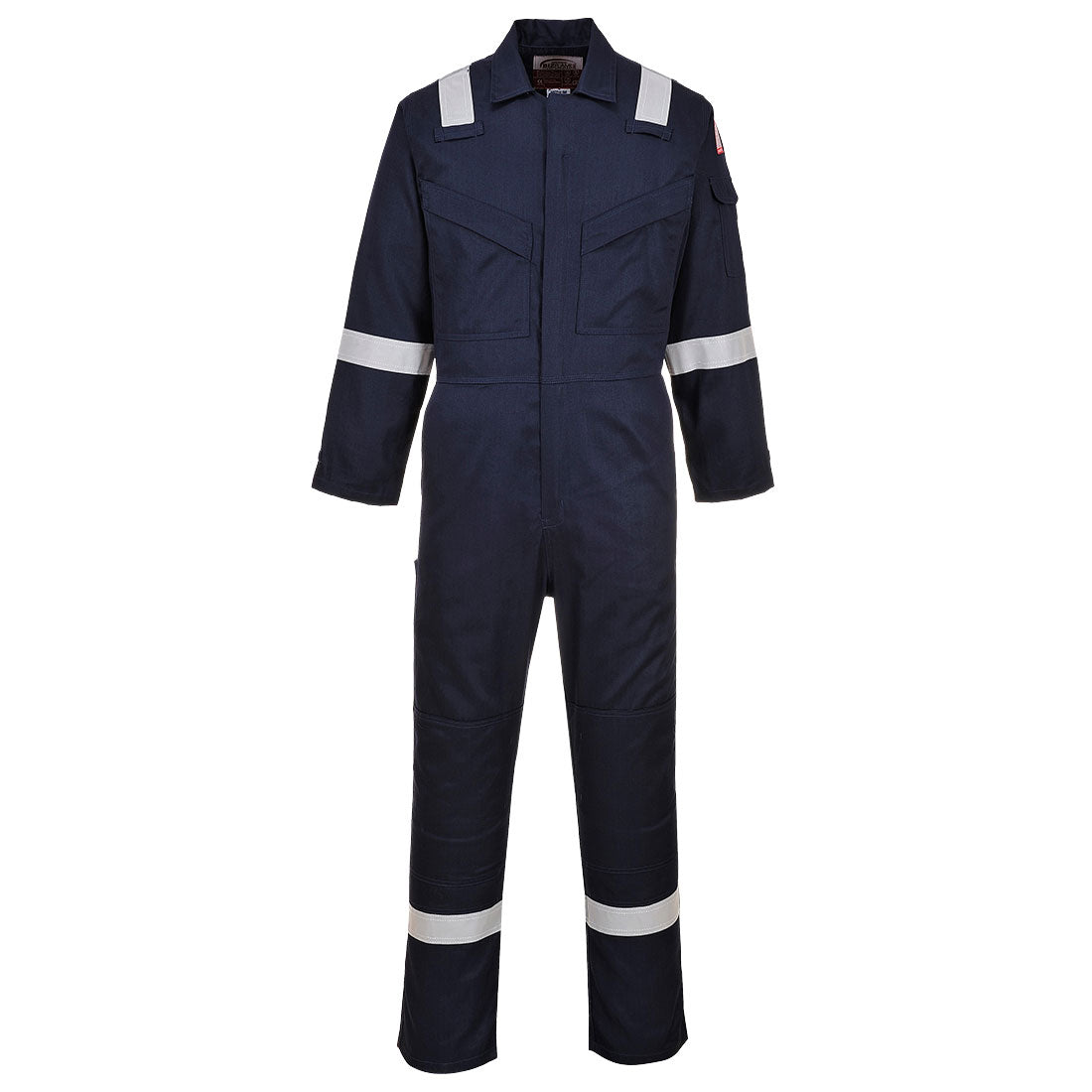 Portwest navy flame-resistant hoodie with zipper
