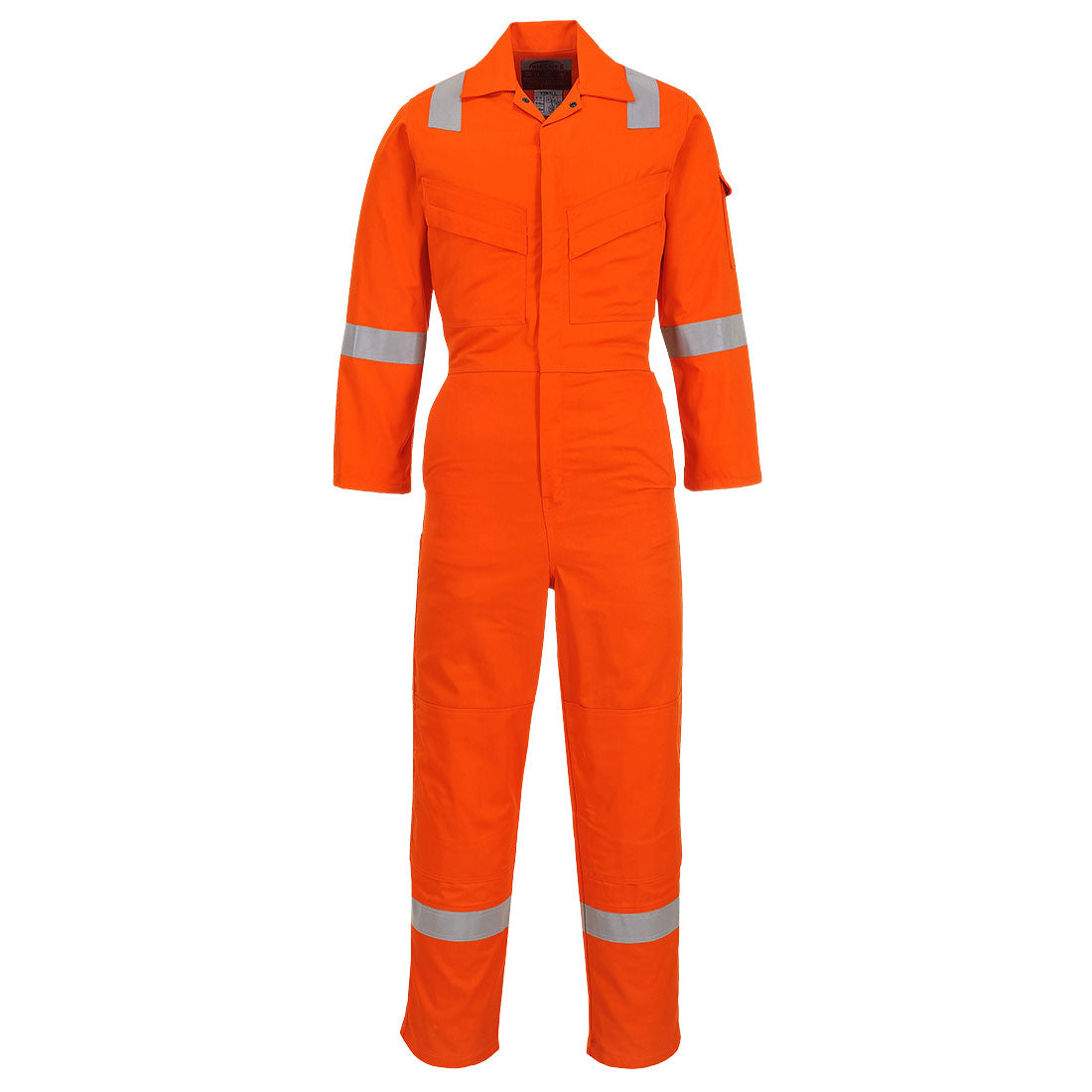 Portwest orange flame-resistant hoodie with taped seams
