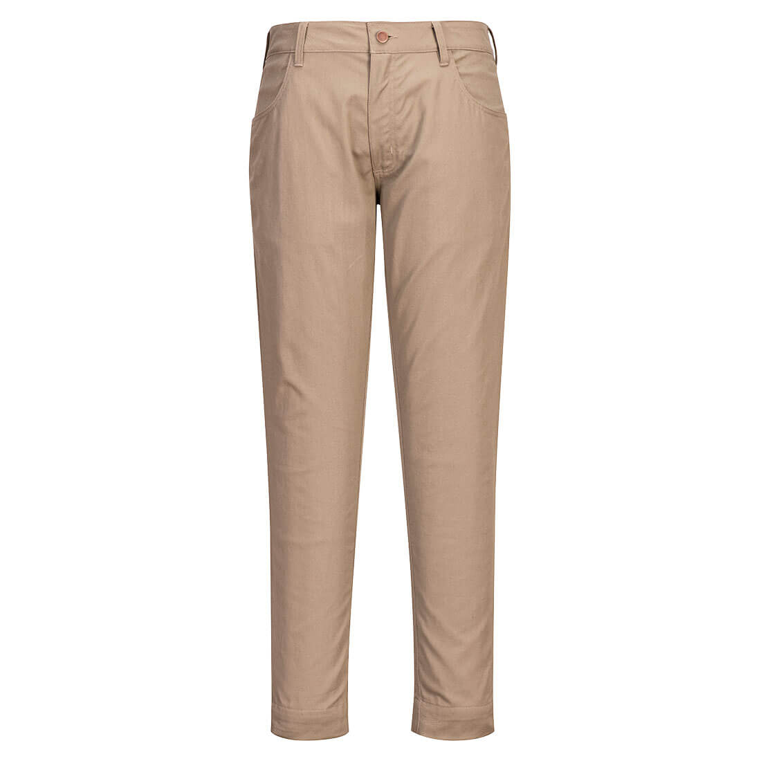 Portwest FR404 FR Stretch Trousers in khaki, front view