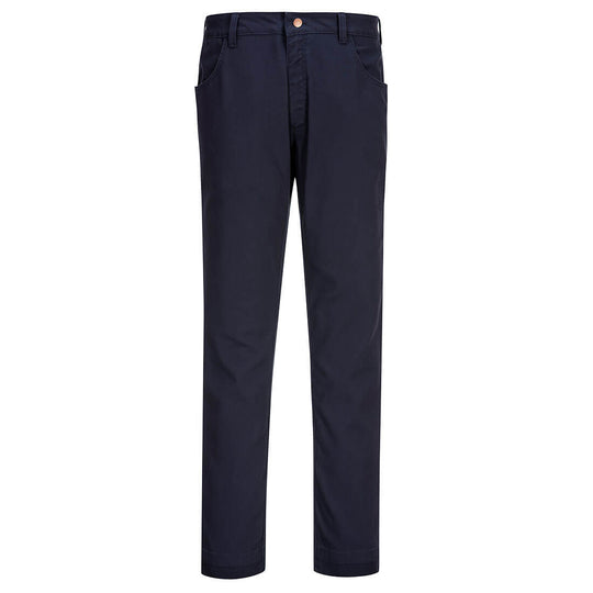 Portwest FR404 FR Stretch Trousers in navy, front view