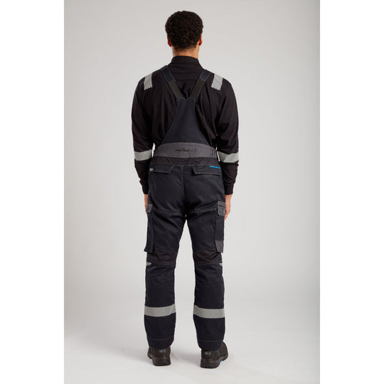 Portwest black and navy flame-resistant set with reflective tape