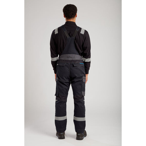 Portwest black and navy flame-resistant set with reflective tape