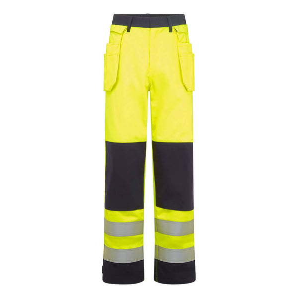 Portwest Bizflame Work Hi-Vis Contrast FR Holster Trousers