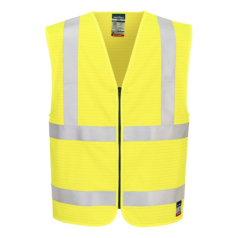 Portwest Bizflame Hi-Vis FR Zip Vest