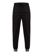 Front Row Joggers With Striped Cuffs